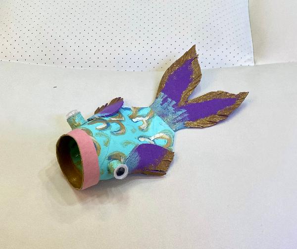 Cardboard Koi Fish